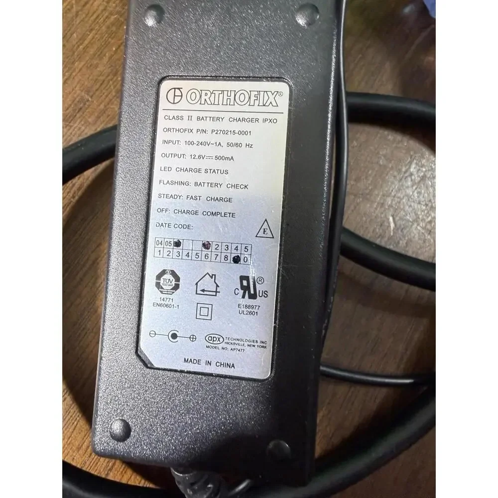 OrthoFix Power‎ Supply 12.5V 500ma  P270215-0001 Fast Charger EUC TESTED